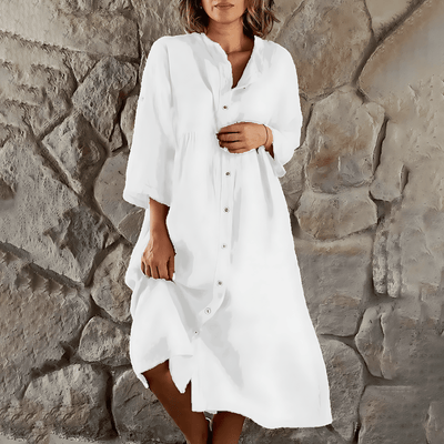 Sommerkleid mit Knöpfen für Damen