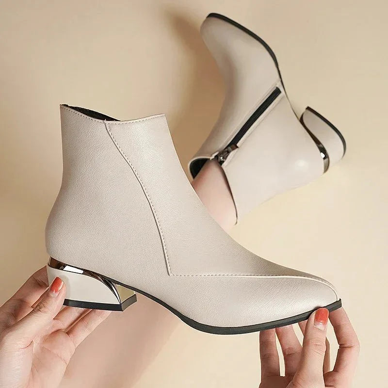 Stiefelette mit Blockabsatz für Damen
