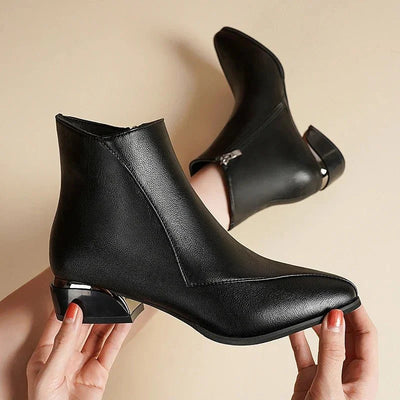 Stiefelette mit Blockabsatz für Damen