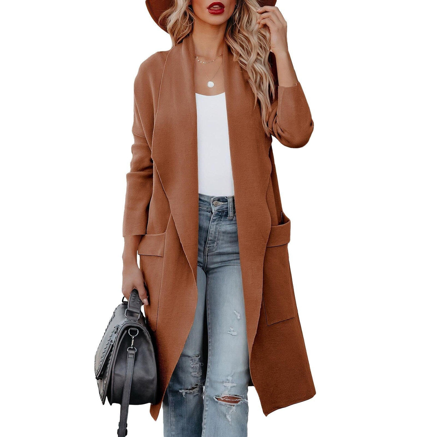 Lange Strickjacke für Damen