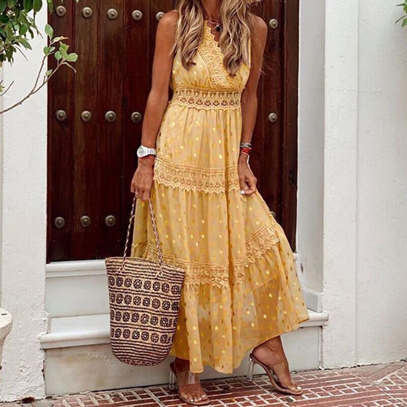 Sommer Maxi Kleid für Damen