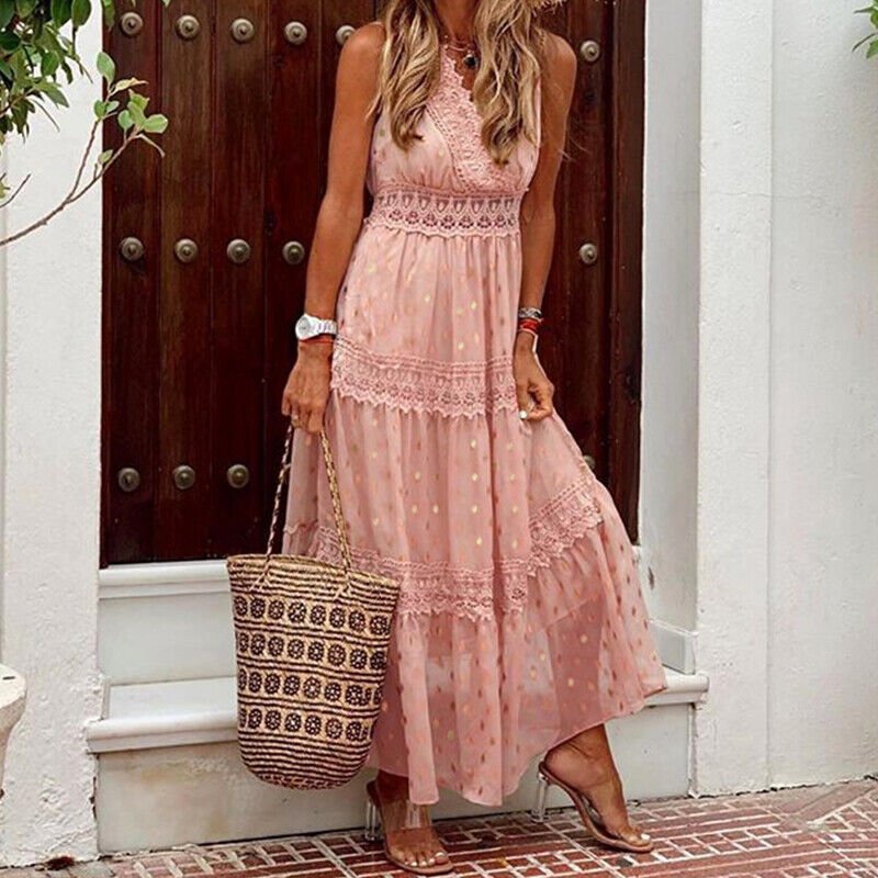 Sommer Maxi Kleid für Damen