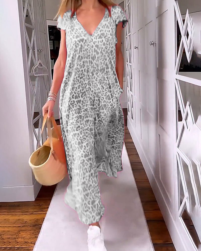 Bedrucktes Midikleid für Damen