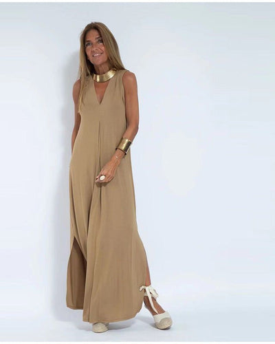 Ärmelloses Maxikleid für Damen