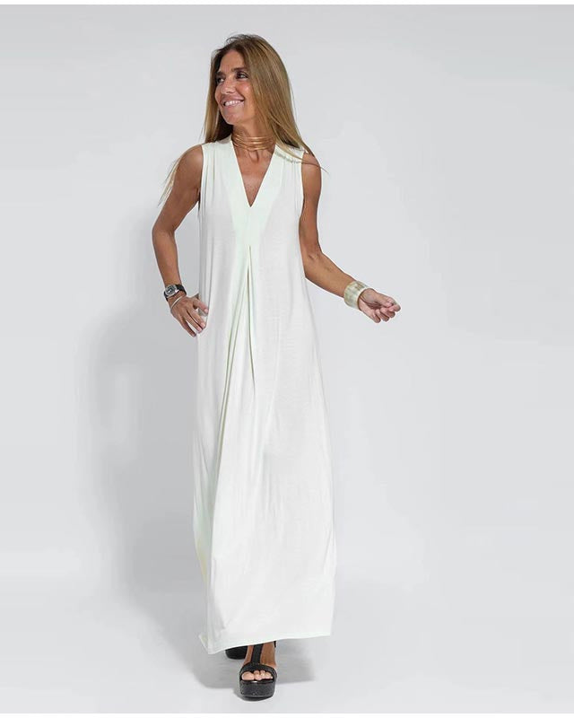 Ärmelloses Maxikleid für Damen