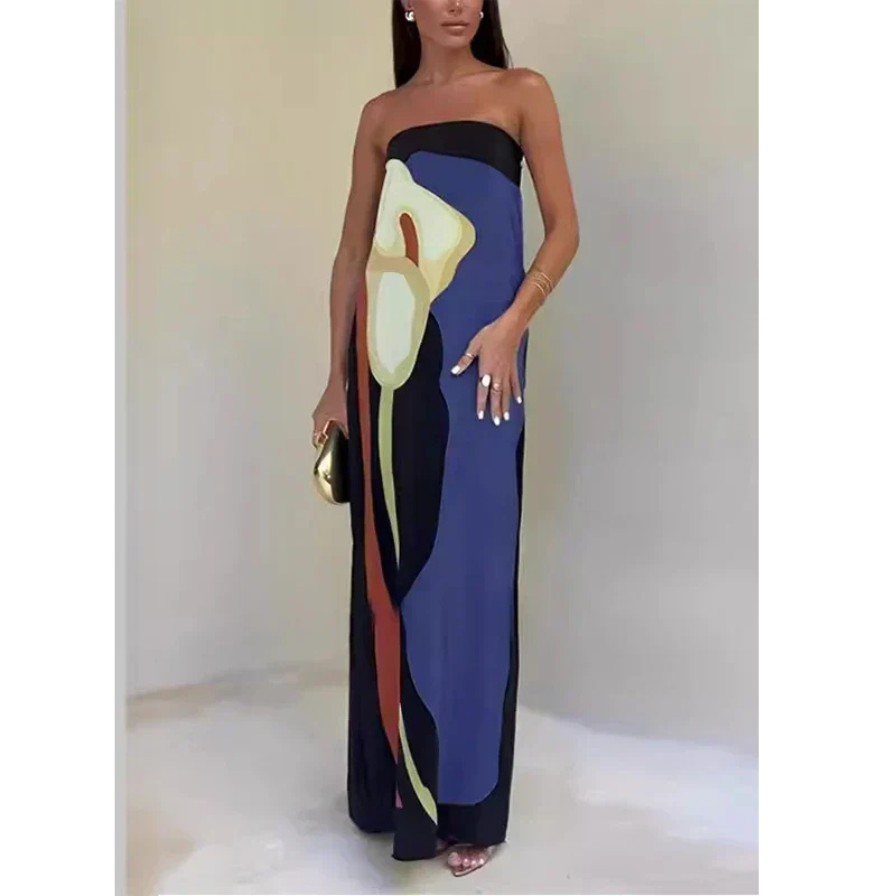 Trägerloses Boho Kleid für Damen