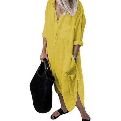 Shirtkleid mit Langen Ärmeln für Damen