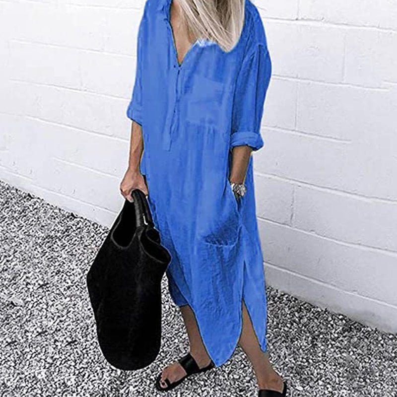 Shirtkleid mit Langen Ärmeln für Damen