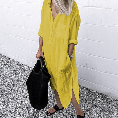 Shirtkleid mit Langen Ärmeln für Damen