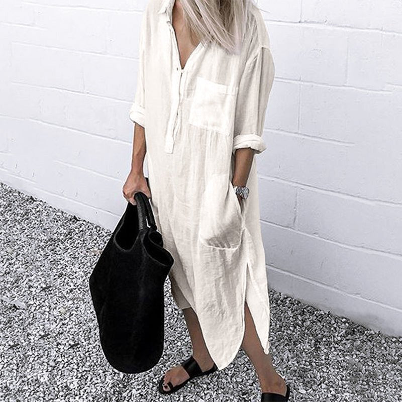 Shirtkleid mit Langen Ärmeln für Damen
