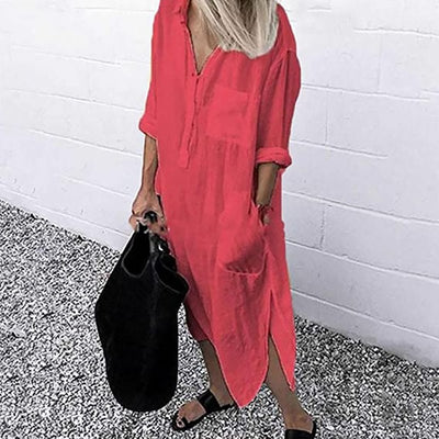 Shirtkleid mit Langen Ärmeln für Damen