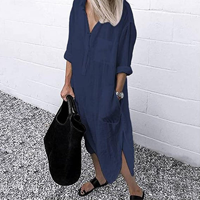 Shirtkleid mit Langen Ärmeln für Damen