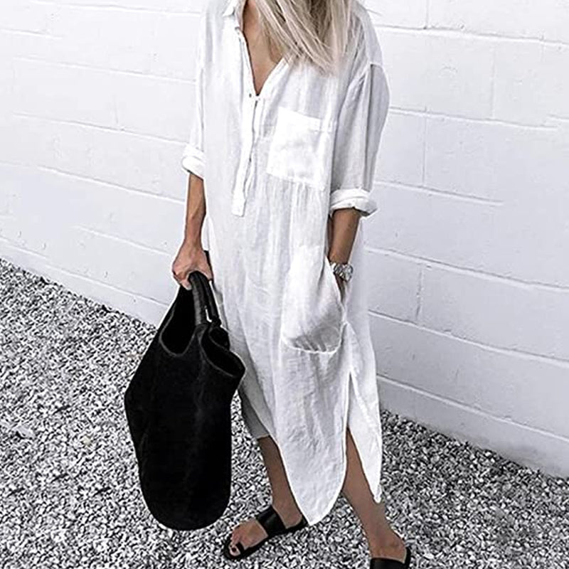 Shirtkleid mit Langen Ärmeln für Damen