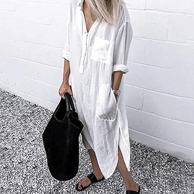 Shirtkleid mit Langen Ärmeln für Damen