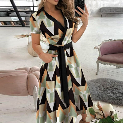 Midikleid mit Gürtel für Damen