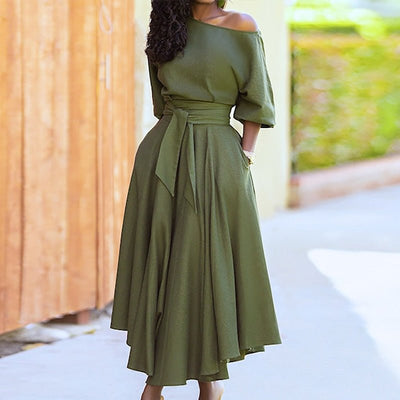 Midikleid mit Gürtel für Damen