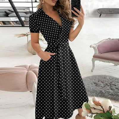 Midikleid mit Gürtel für Damen